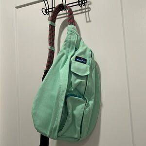 Kavu Mint Green Rope Sling Bag